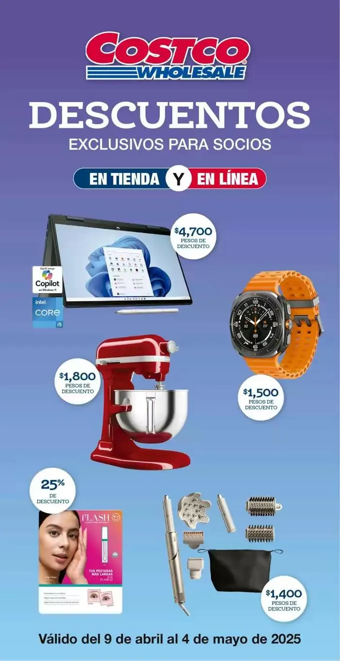 Catálogo de Cuponera Costco 9 de abril al 4 de mayo 2025 - Pagina 1