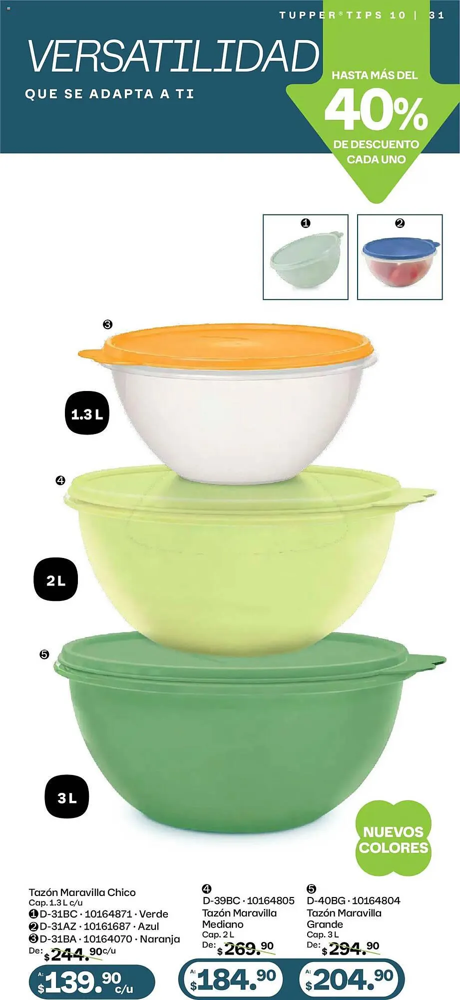 Catálogo de Catálogo Tupperware 8 de septiembre al 6 de octubre 2025 - Pagina 31