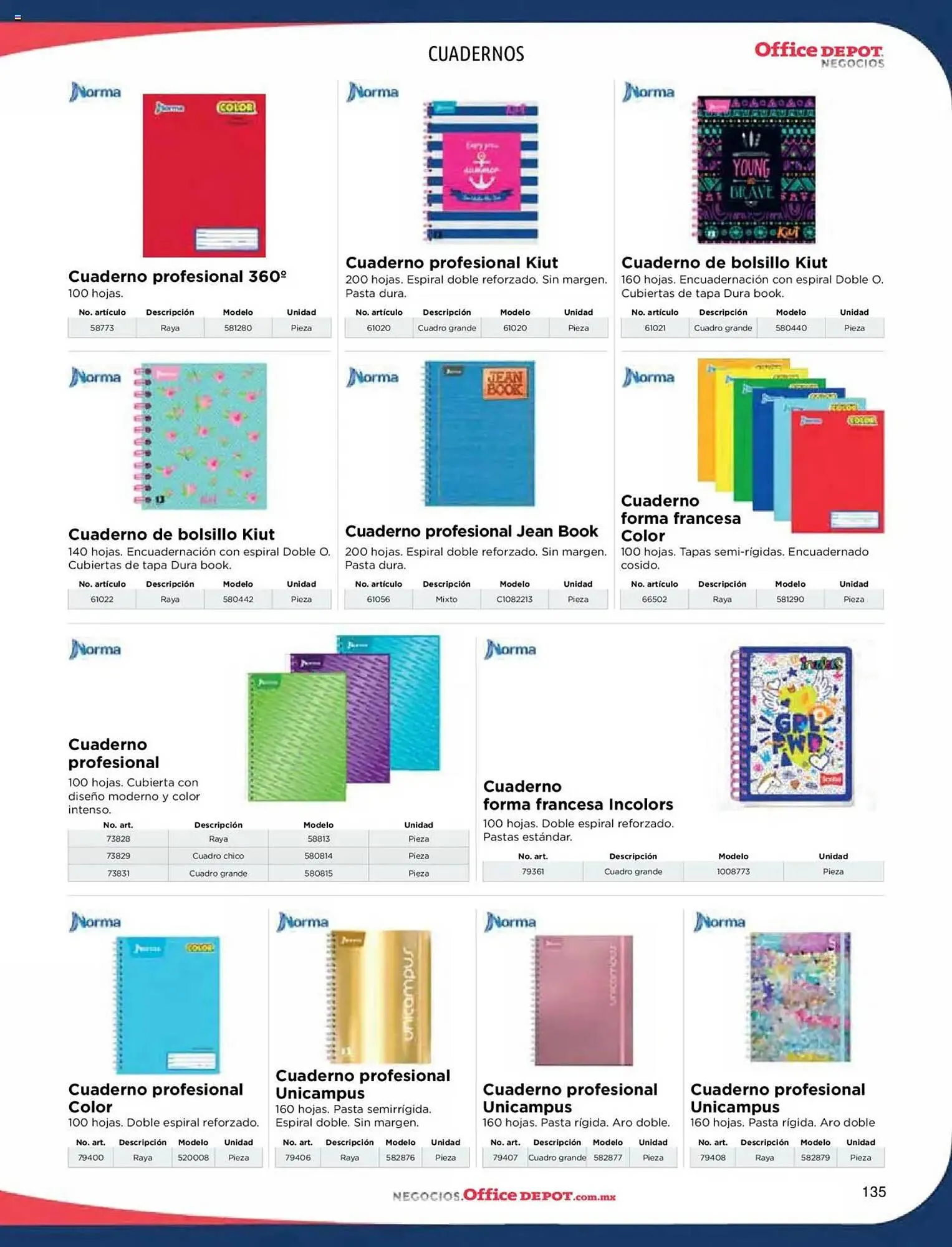 Catálogo de Catálogo Office Depot 9 de enero al 31 de diciembre 2025 - Pagina 137