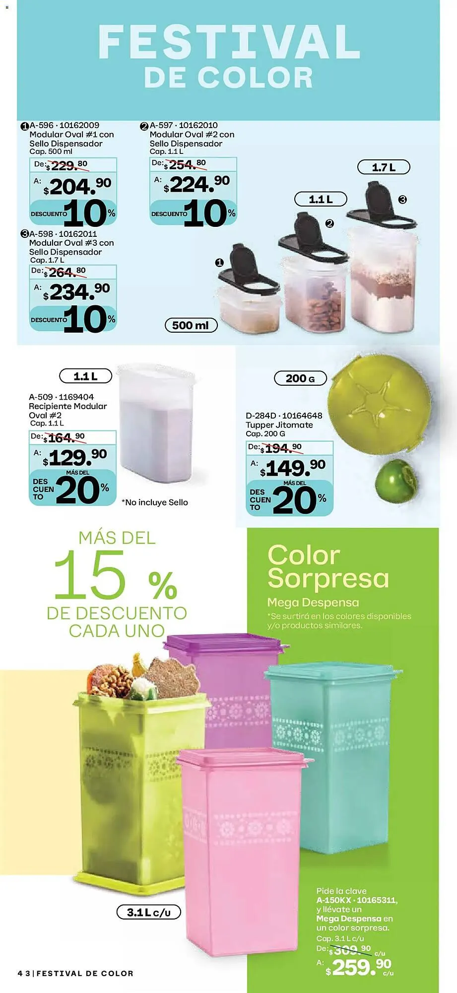 Catálogo de Catálogo Tupperware 29 de diciembre al 26 de enero 2026 - Pagina 43