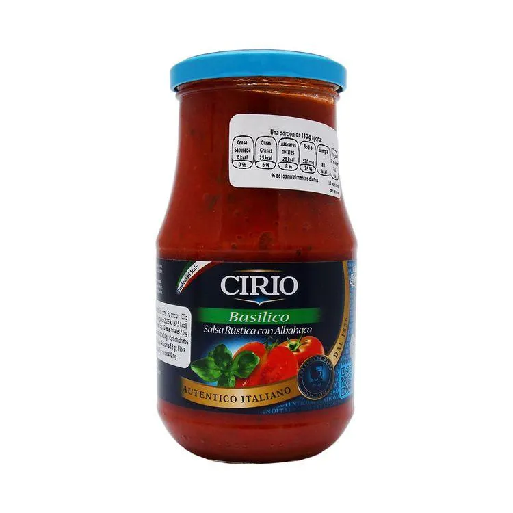 Salsa Cirio 420Gr Albahaca - Cirio - 1 pieza