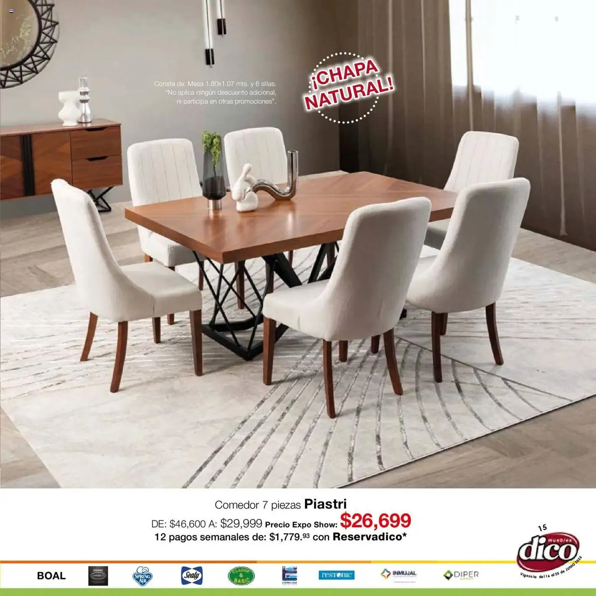 Catálogo de Catálogo Muebles Dico 12 de junio al 25 de junio 2025 - Pagina 15