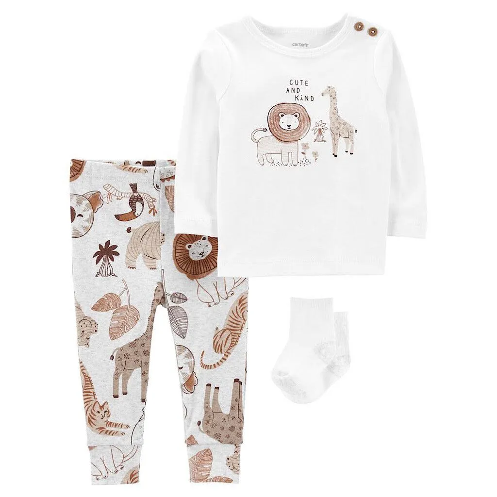 Conjunto Carter’s Safari Animals para bebito
