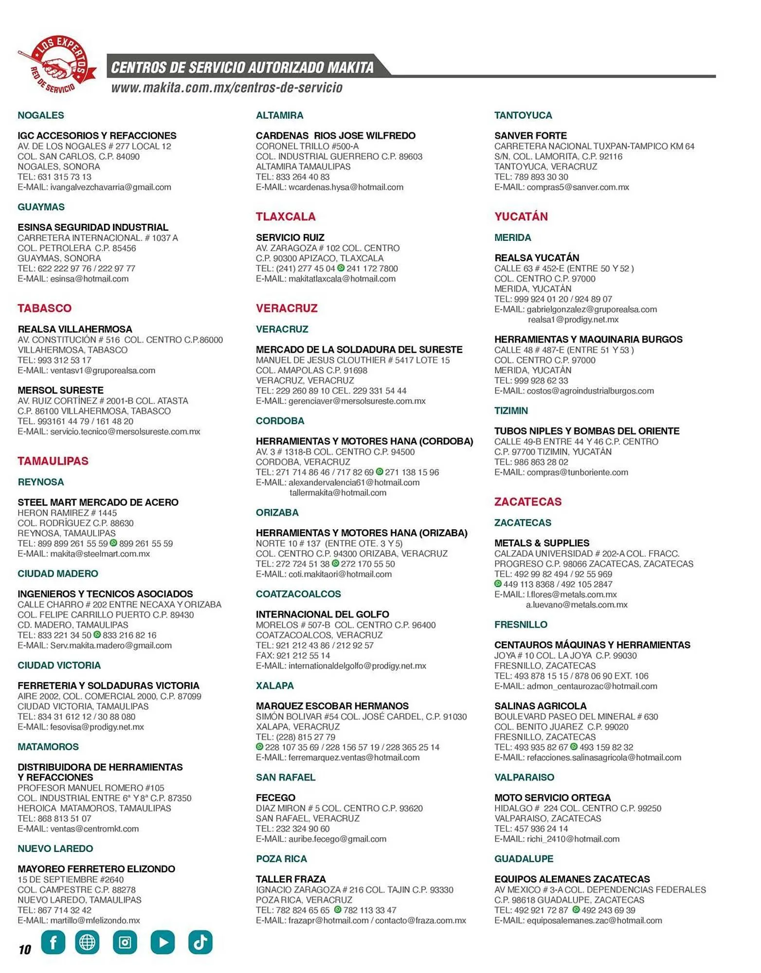 Catálogo de Catálogo Makita 12 de enero al 31 de diciembre 2026 - Pagina 10