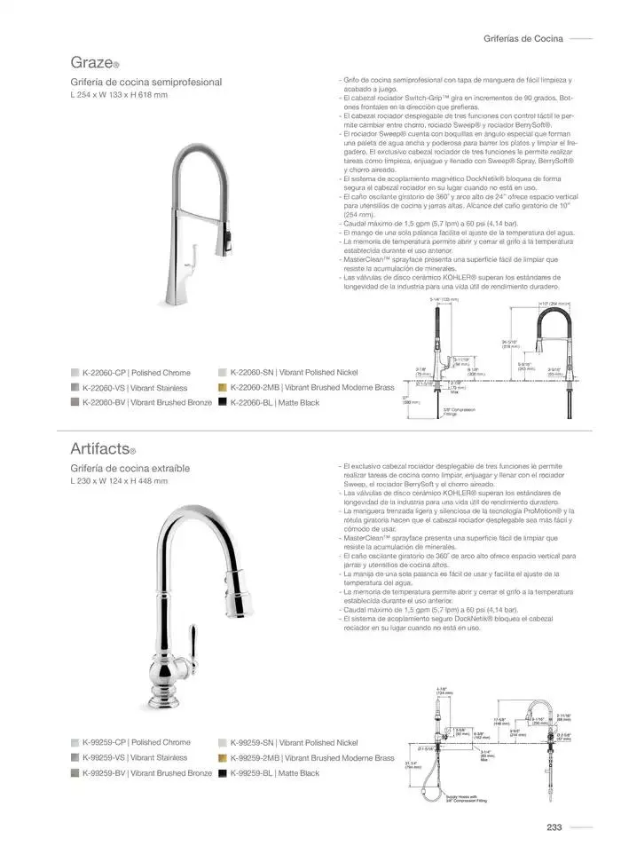 Catálogo de Catálogo Kohler 14 de noviembre al 31 de marzo 2025 - Pagina 273