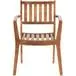 Silla de Acacia con Apoyabrazos Apilable