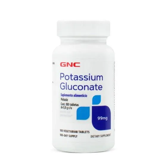 Gluconato de Potasio 99 mg GNC 100 Tabletas