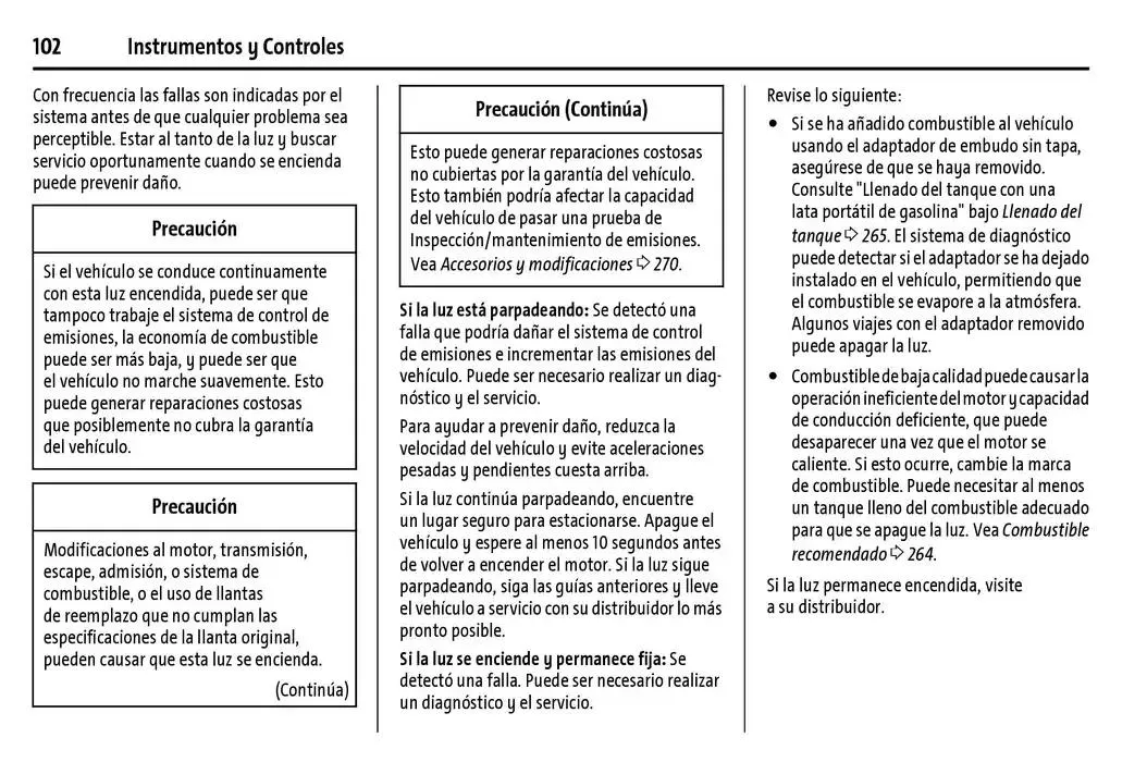 Catálogo de Chevrolet Corvette Stingray Manual del propietario 22 de enero al 31 de diciembre 2025 - Pagina 103