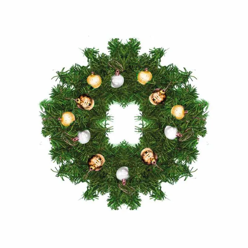 Corona de Navidad Ramas Flexibles Verde Oliva Artificial 50 cm