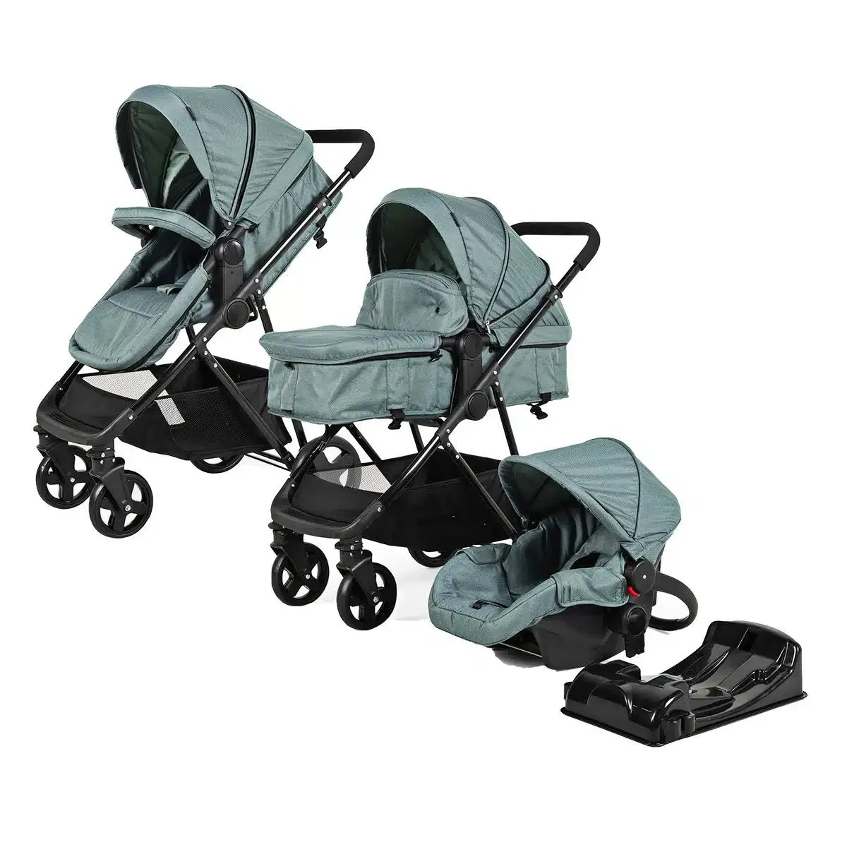 Carriola D´bebé Travel System Prince Verde