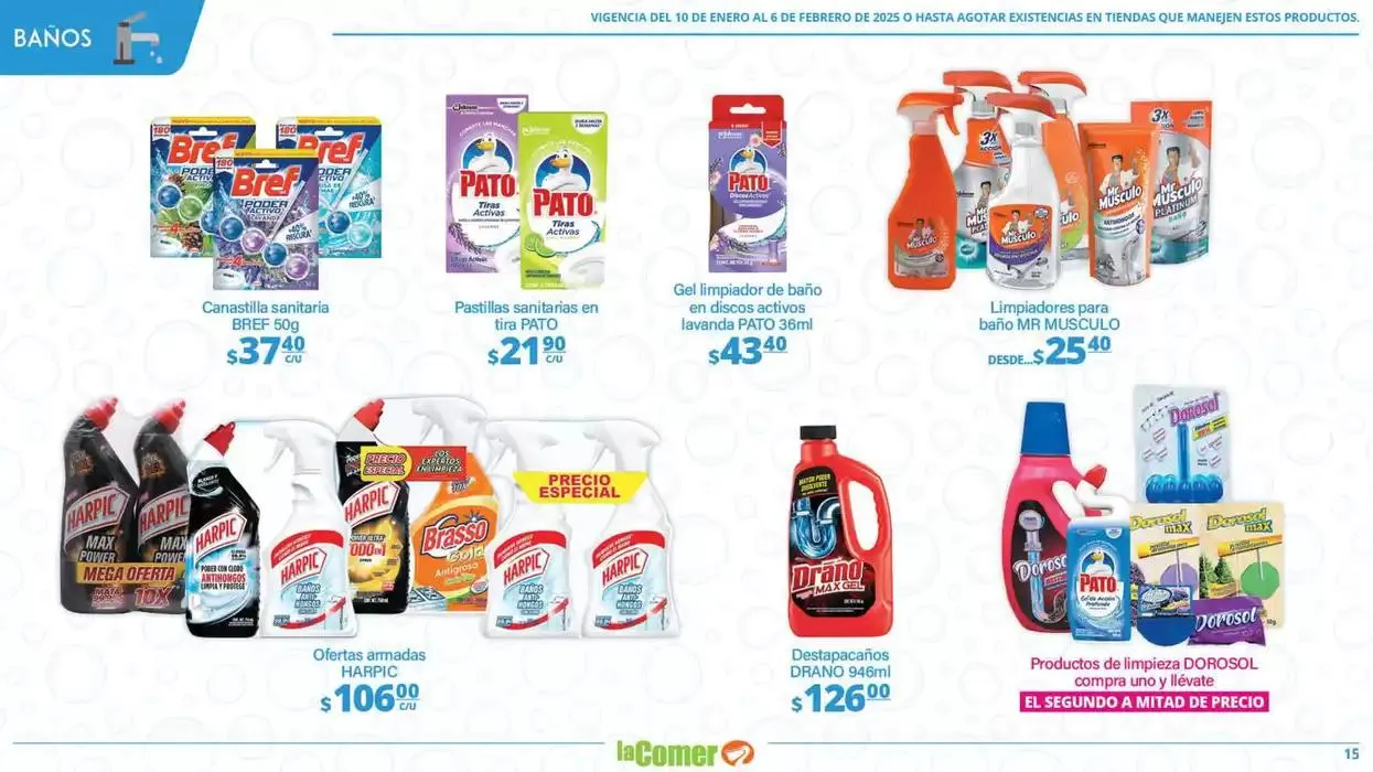 Catálogo de LIMPIA , Desinfecta, organiza, AHORRA 10 de enero al 6 de febrero 2025 - Pagina 15