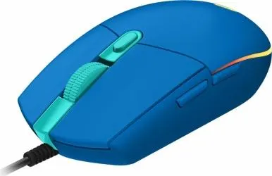 Mouse Gamer Logitech Óptico G203 LightSync, Alámbrico, USB, 8000DPI, Azul