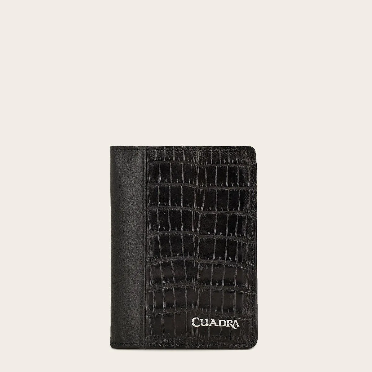 Tarjetero en piel genuina de fuscus