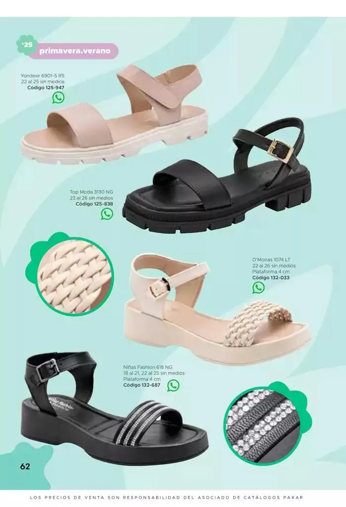 Catálogo de Pakar Sandalia 31 de enero al 31 de mayo 2025 - Pagina 62