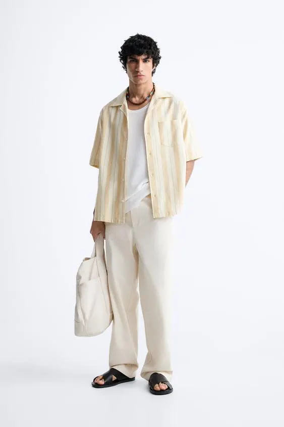 CAMISA JACQUARD RAYAS