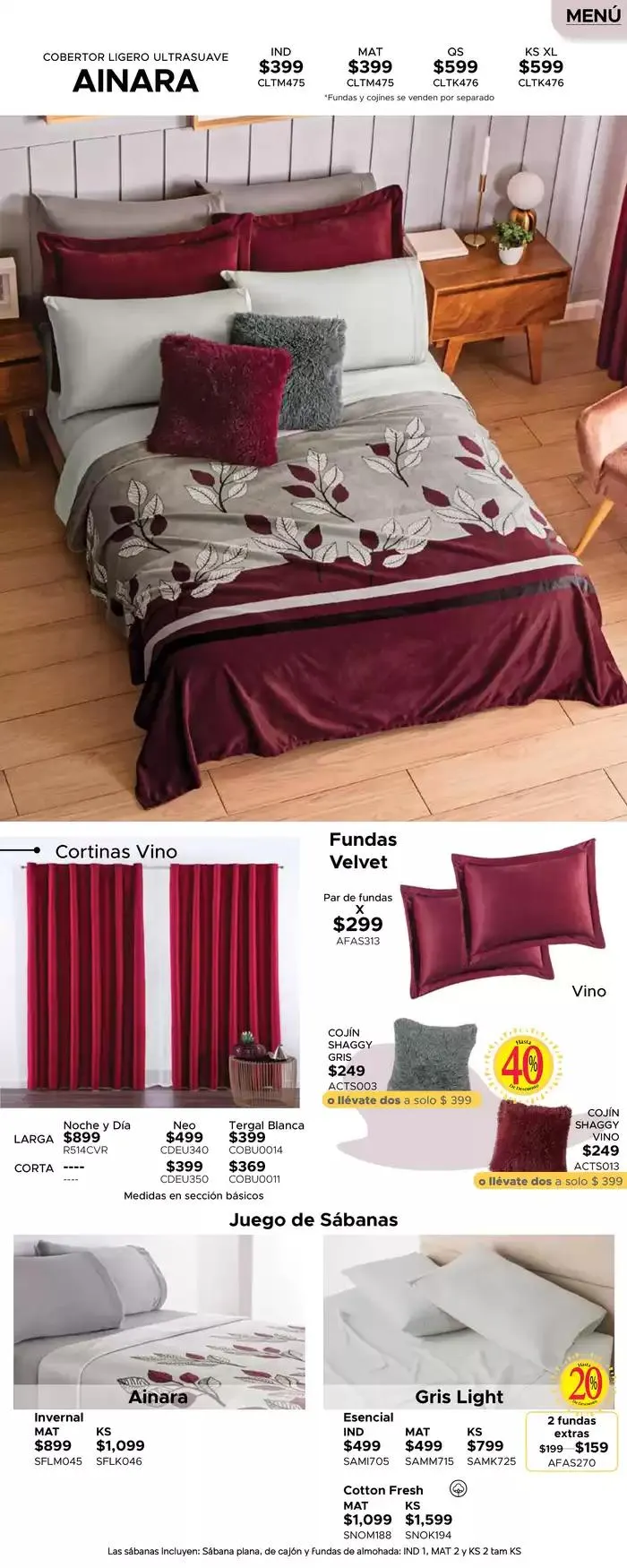 Catálogo de Ofertas Colchas Concord 4 de marzo al 31 de marzo 2025 - Pagina 419