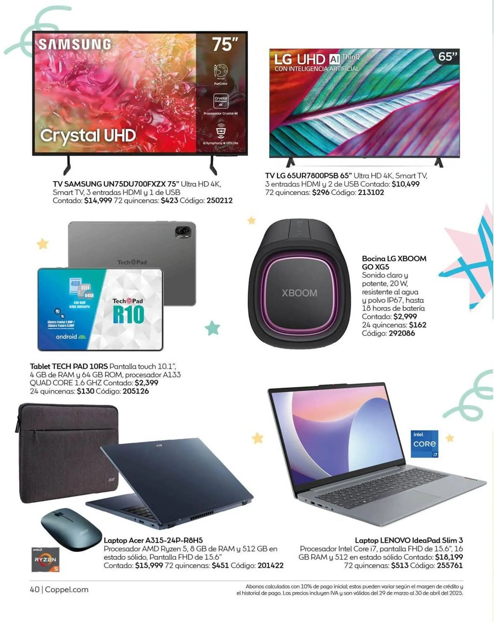 Catálogo de Catálogo Coppel 31 de marzo al 30 de abril 2025 - Pagina 40