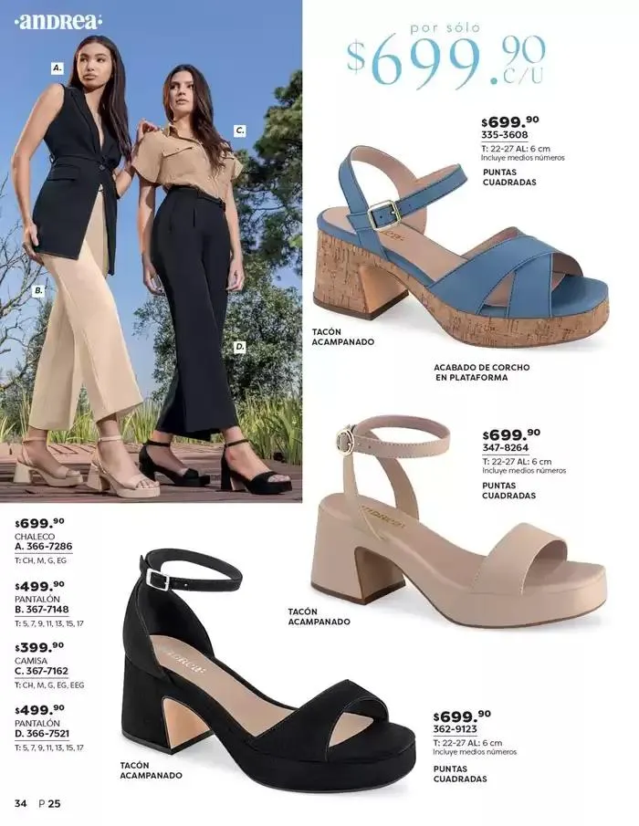 Catálogo de ANDREA | CALZADO DAMA 26 de enero al 24 de mayo 2025 - Pagina 34