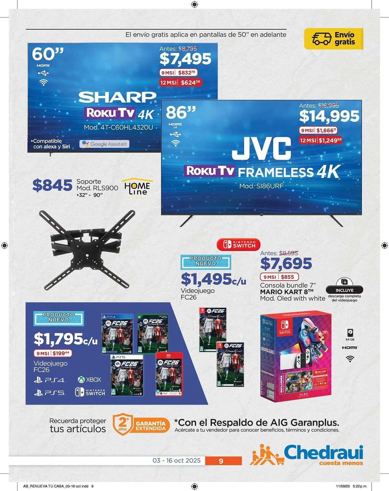 Catálogo de Folleto Chedraui 6 de octubre al 16 de octubre 2025 - Pagina 9