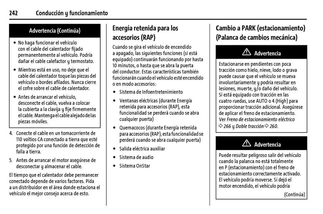 Catálogo de Cheyenne 2025 Manual del propietario 22 de enero al 31 de diciembre 2025 - Pagina 243