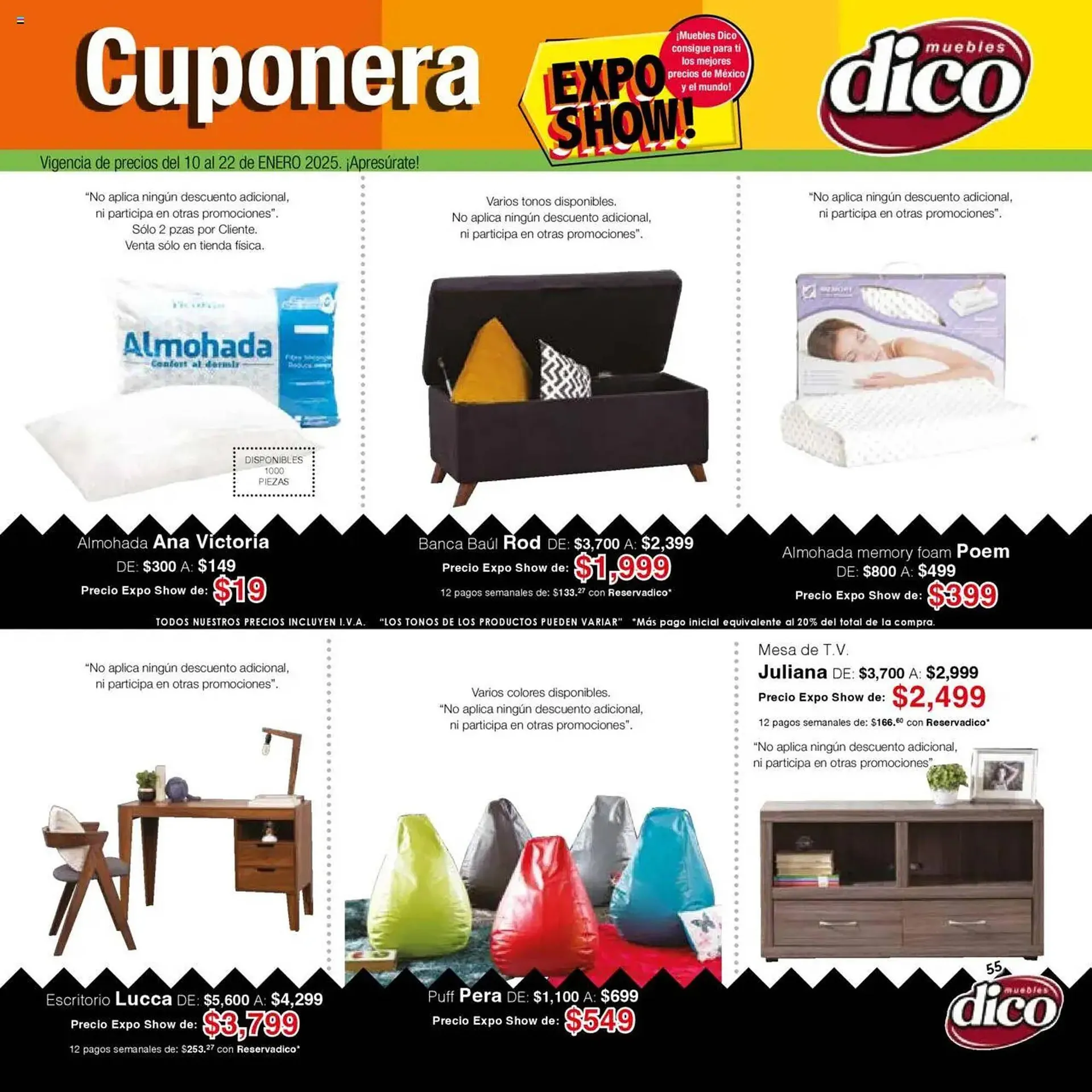 Catálogo de Catálogo Muebles Dico 10 de enero al 22 de enero 2025 - Pagina 55