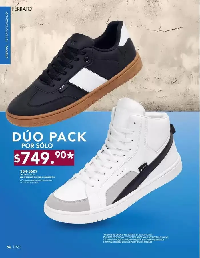 Catálogo de ANDREA | CALZADO CABALLERO 26 de enero al 24 de mayo 2025 - Pagina 96