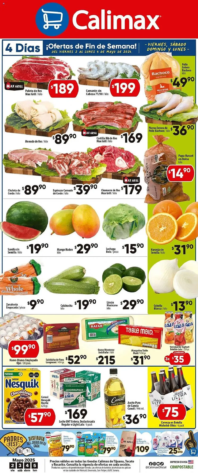 Catálogo de Catálogo Calimax 2 de mayo al 8 de mayo 2025 - Pagina 1