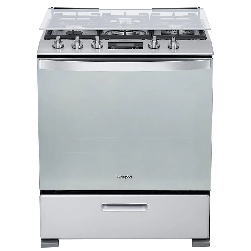 Estufa de Gas Al Piso 30" con 5 quemadores Gris