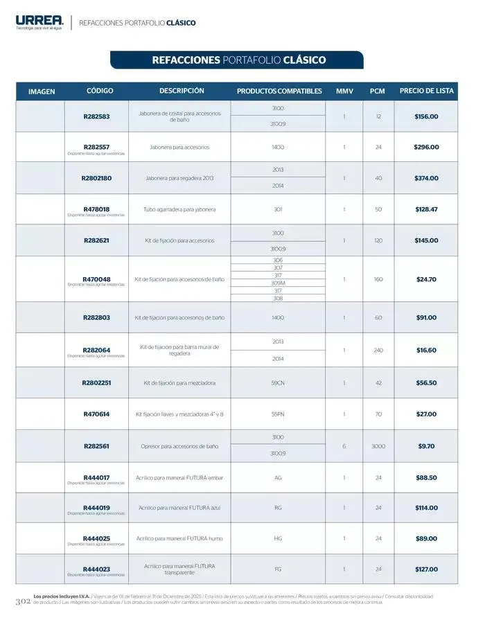 Catálogo de Catálogo Residencial 2025 28 de febrero al 28 de febrero 2026 - Pagina 308
