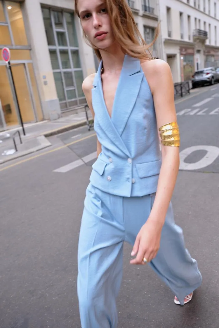 CHALECO HALTER CRUZADO