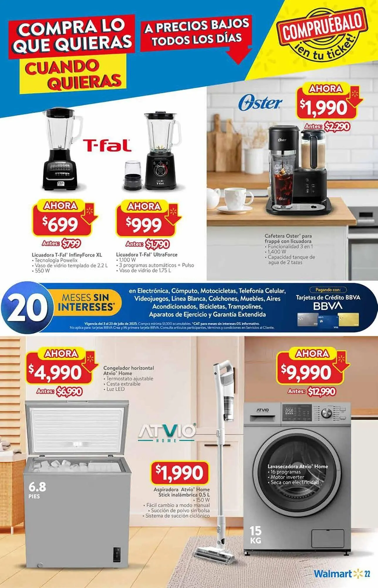 Catálogo de Catálogo Walmart 3 de julio al 23 de julio 2025 - Pagina 22