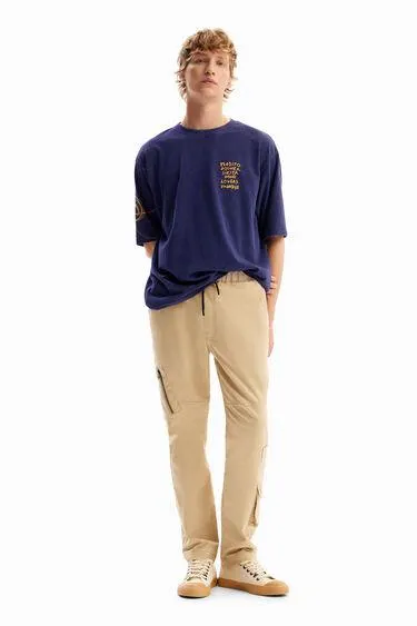 Camiseta relaxed acid wash