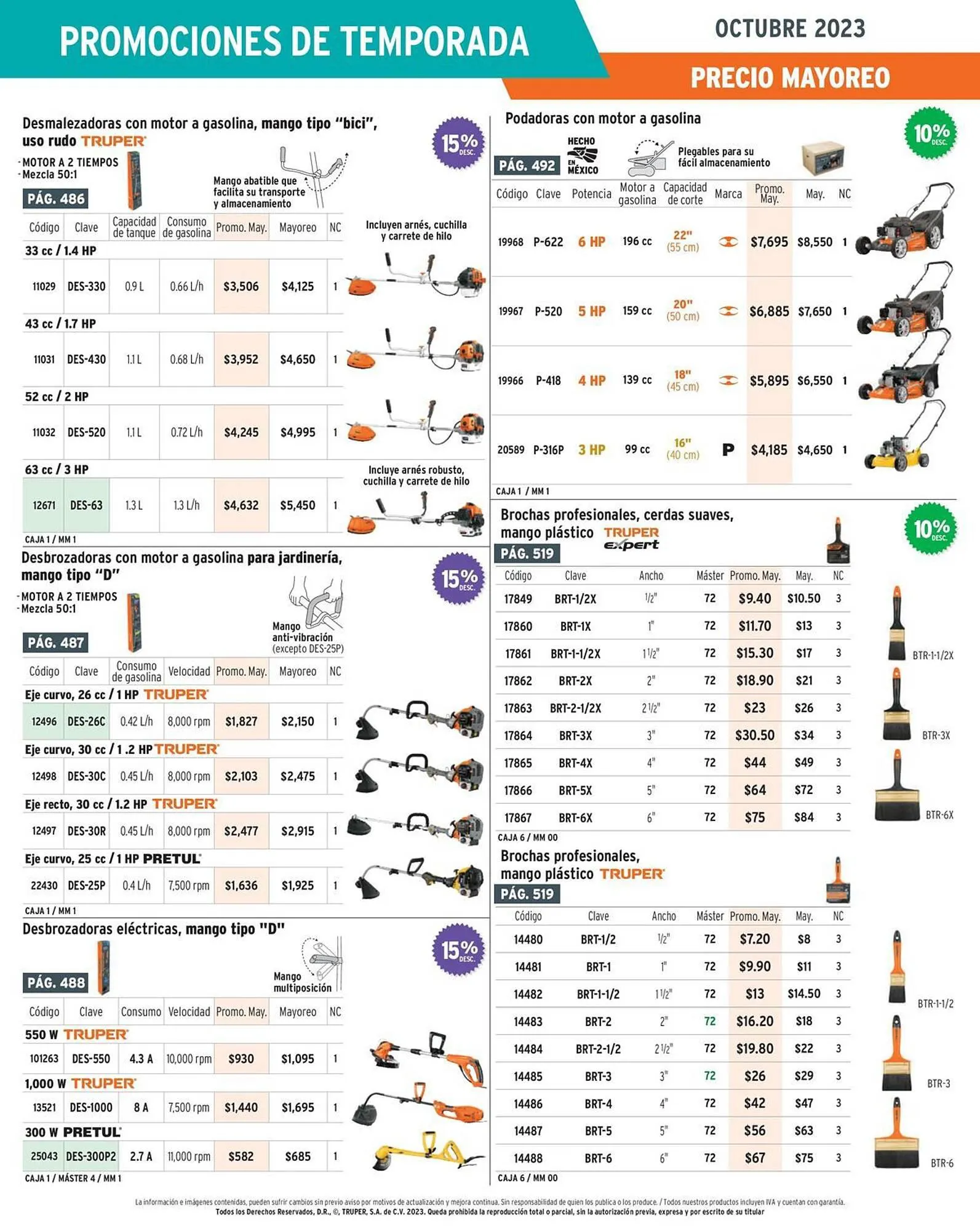 Catálogo de Catálogo Truper 16 de octubre al 31 de octubre 2023 - Pagina 10
