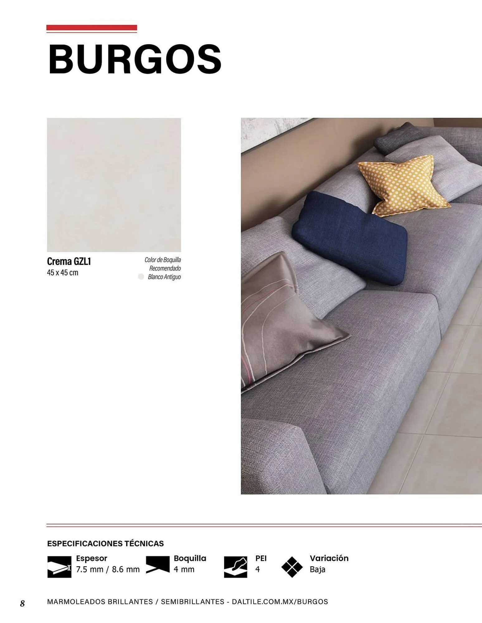 Catálogo de Catálogo Daltile 1 de enero al 31 de diciembre 2024 - Pagina 8