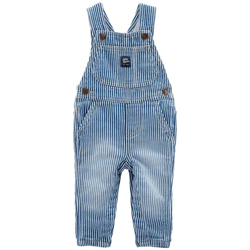 Overol Oshkosh a rayas azul para unisex