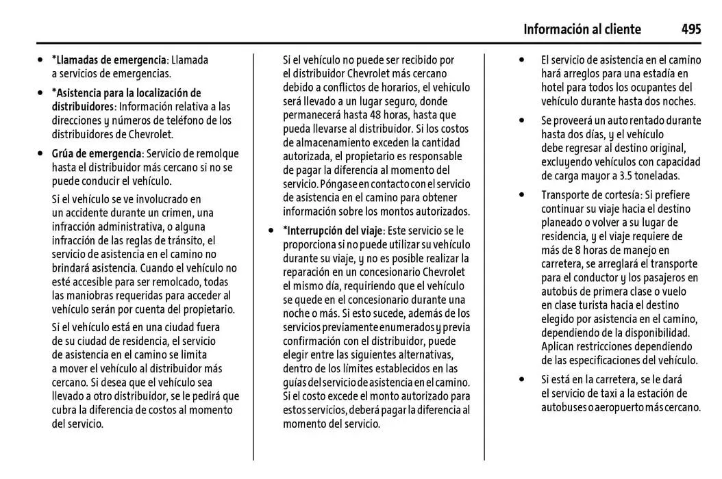 Catálogo de Cheyenne 2025 Manual del propietario 22 de enero al 31 de diciembre 2025 - Pagina 496