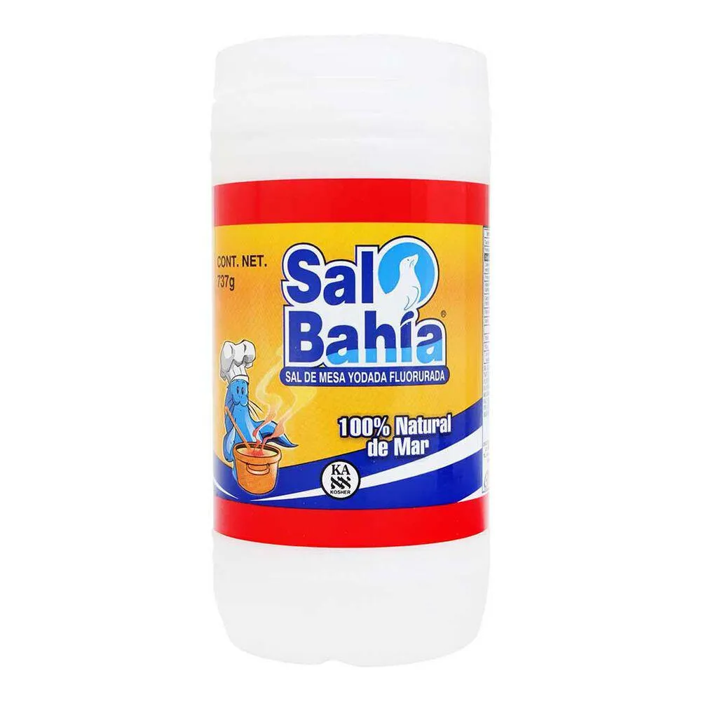 Sal de Mesa Yodada/Fluorurada Bote Bahía 4/737 g