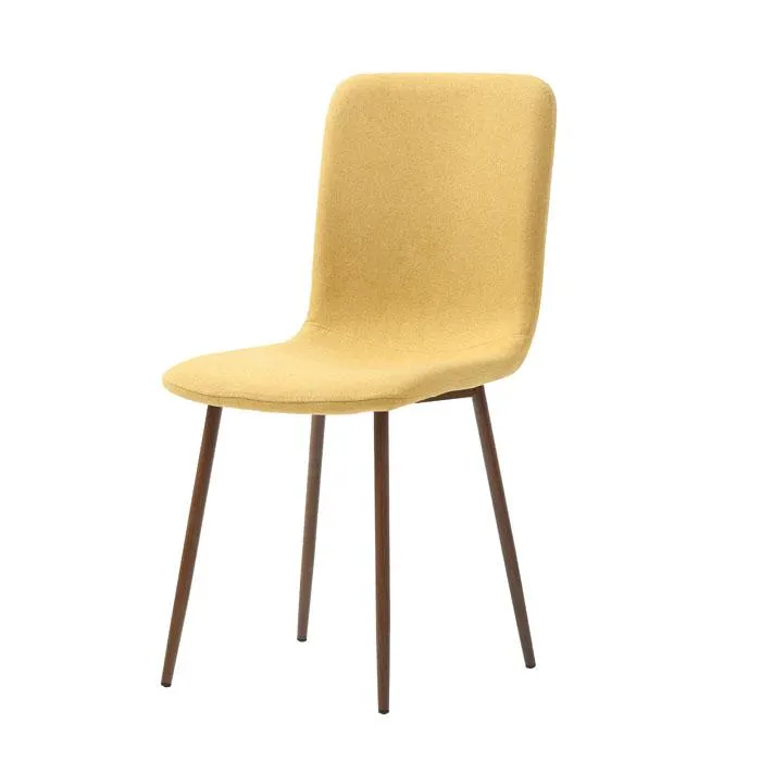 Silla Tela Amarillo/nogal Grob