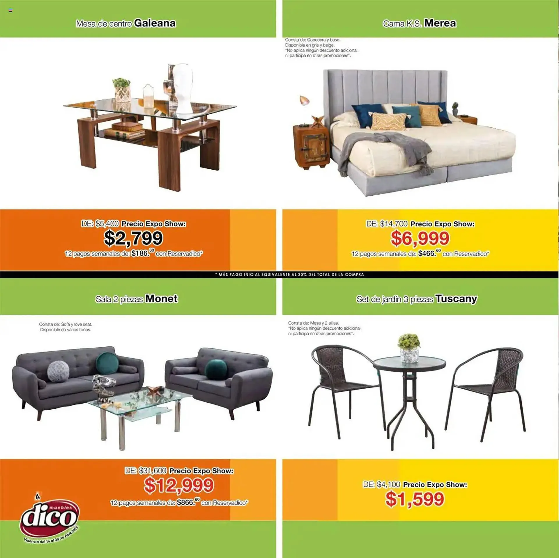 Catálogo de Catálogo Muebles Dico 16 de abril al 30 de abril 2025 - Pagina 4