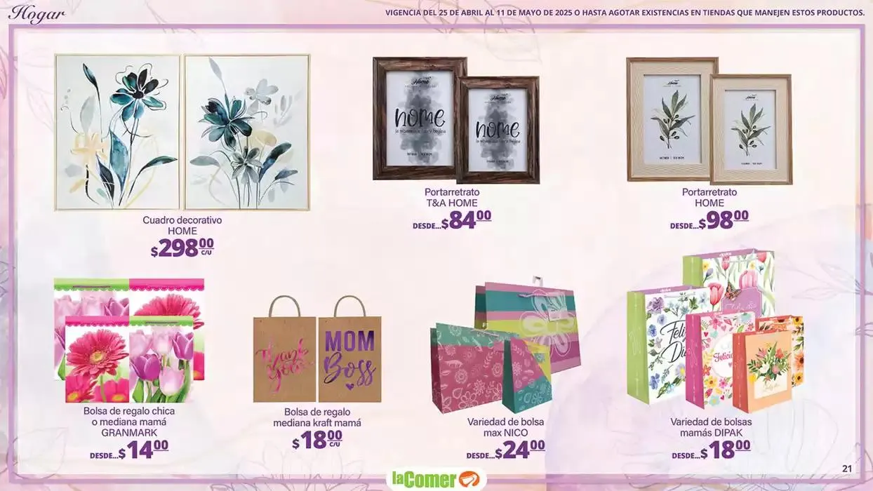 Catálogo de La Comer - Día de la Madre  24 de abril al 11 de mayo 2025 - Pagina 21