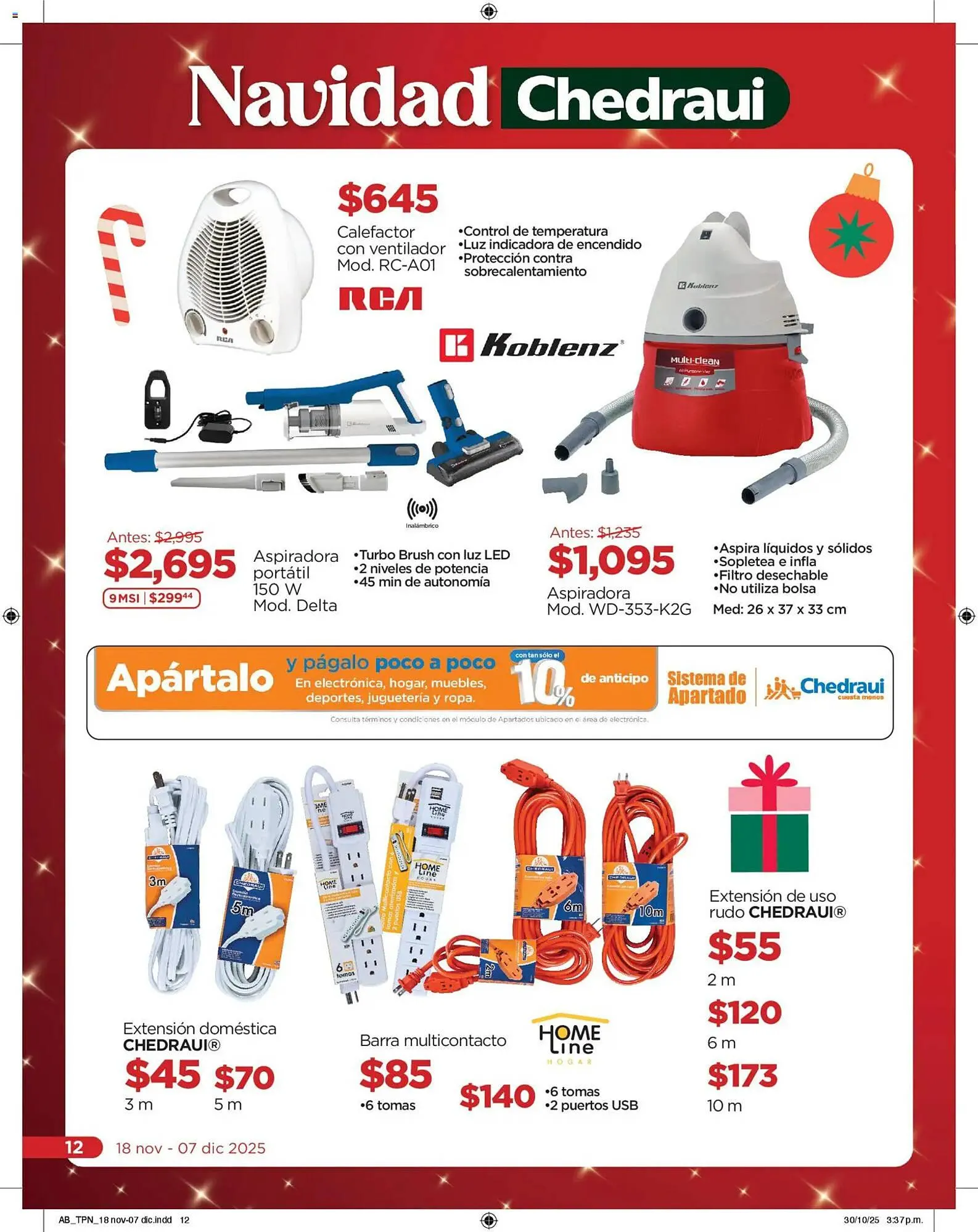 Catálogo de Folleto Chedraui 18 de noviembre al 8 de diciembre 2025 - Pagina 12