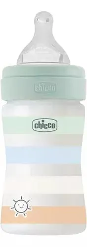 Chicco Biberón Anticólico Well Being 150 Ml Verde