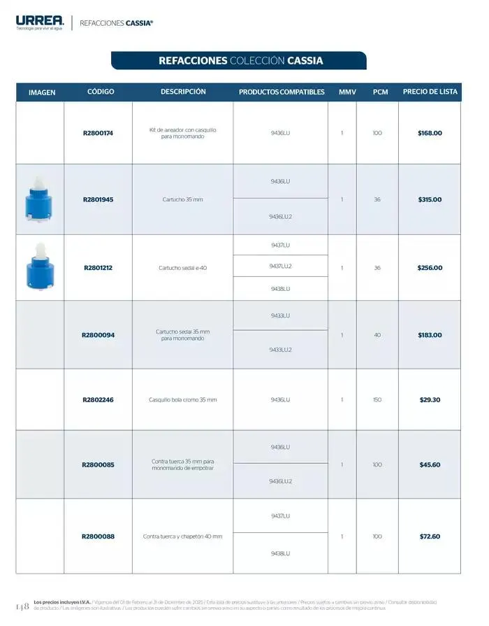 Catálogo de Catálogo Residencial 2025 28 de febrero al 28 de febrero 2026 - Pagina 154