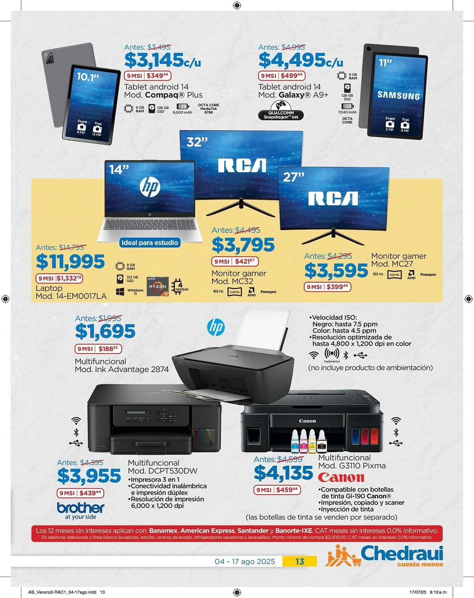 Catálogo de Catálogo Chedraui 5 de agosto al 17 de agosto 2025 - Pagina 13
