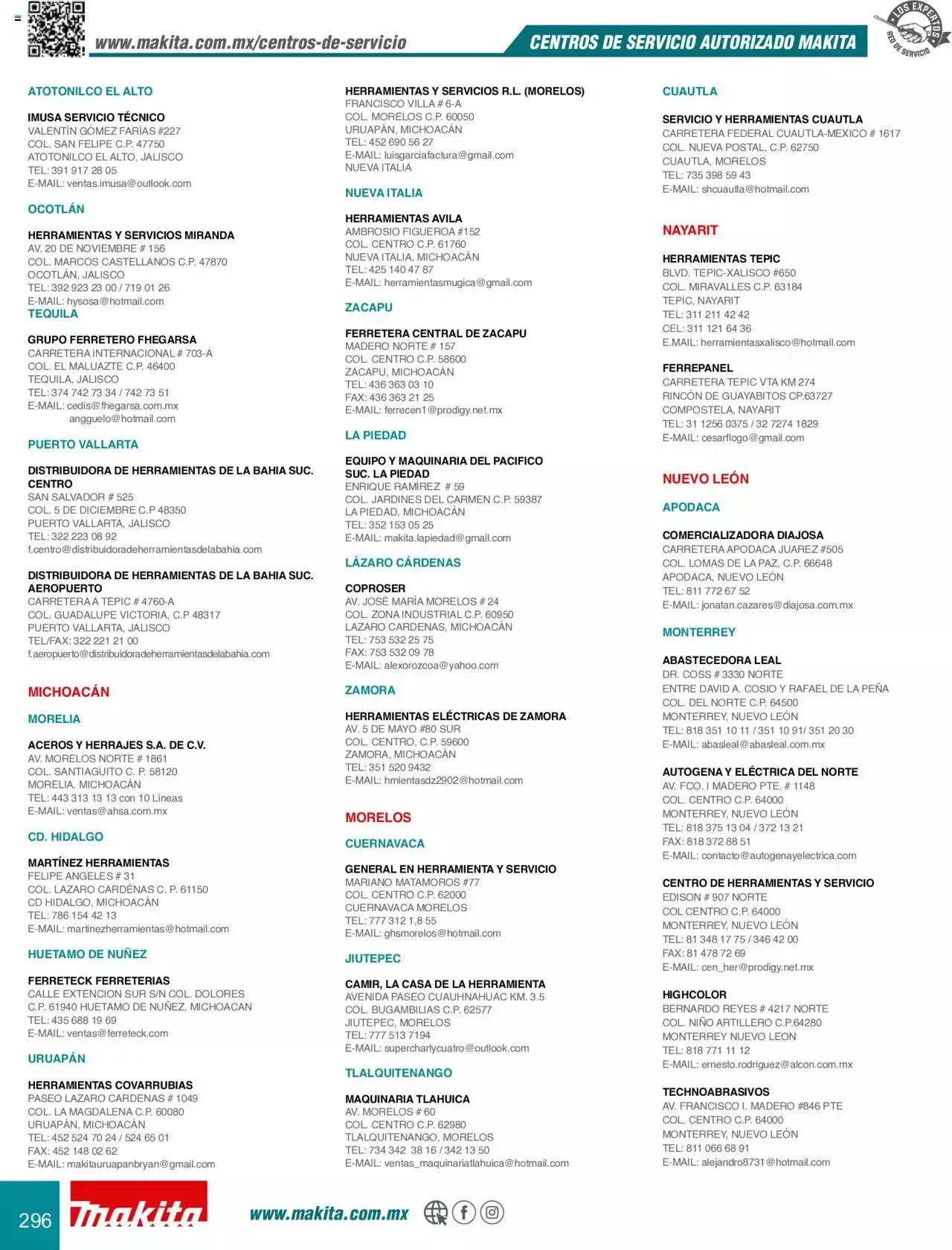 Catálogo de Makita Ofertas Accesorios 5 de septiembre al 31 de diciembre 2023 - Pagina 296