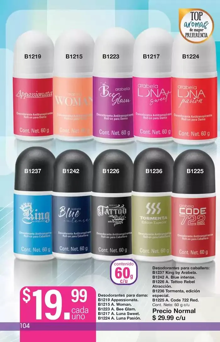 Catálogo de Arabela Campaña 01 4 de diciembre al 26 de diciembre 2024 - Pagina 104