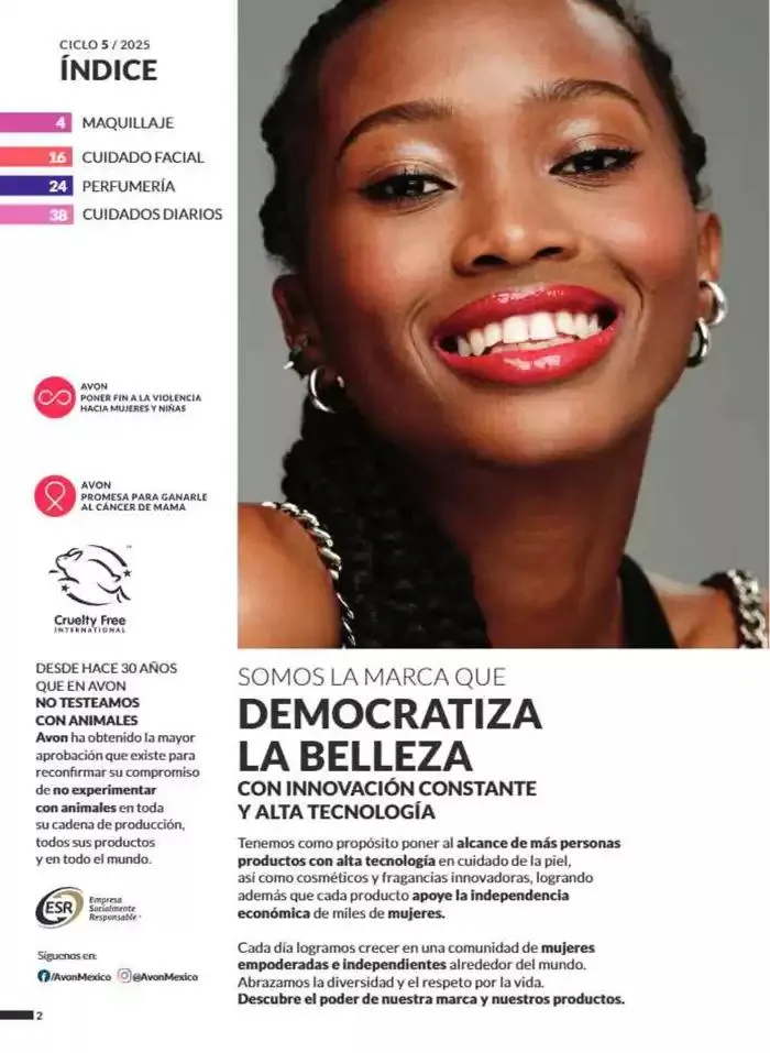 Catálogo de Revista Avon Natura Ciclo 5 2025 1 de mayo al 31 de mayo 2025 - Pagina 2