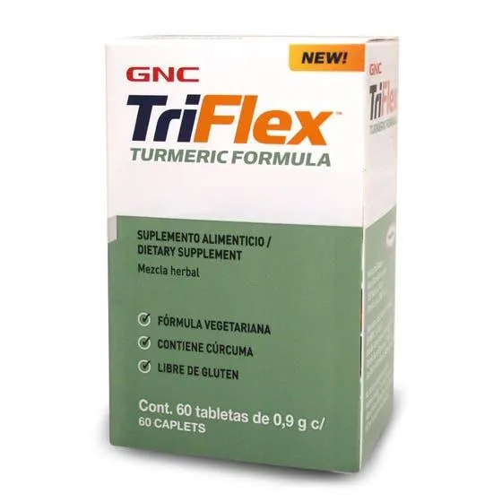 Triflex Turmeric Fórmula con cúrcuma GNC 60 Tabletas