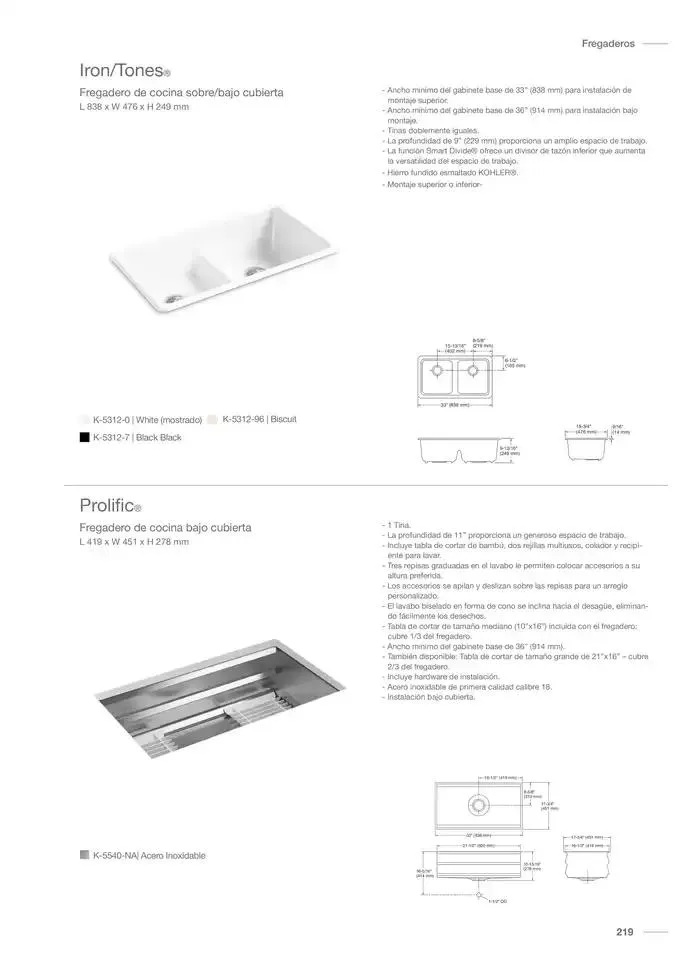 Catálogo de Catálogo Kohler 14 de noviembre al 31 de marzo 2025 - Pagina 259