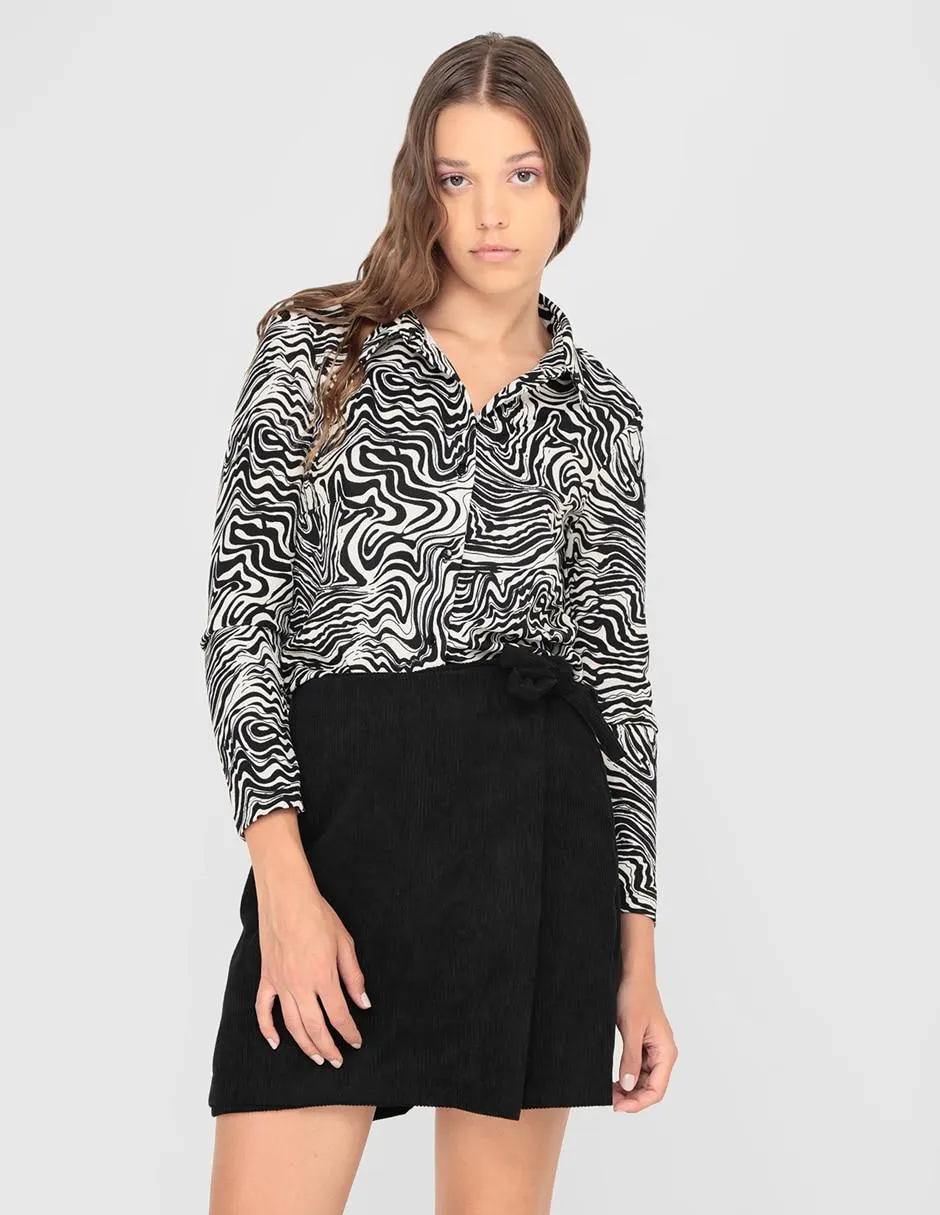 Falda short mini Biography a la cintura